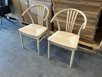 Actona stoelen met armleuning zithoogte 45cm (2x) - afbeelding 1 van  3