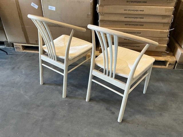 Actona stoelen met armleuning zithoogte 45cm (2x) - afbeelding 2 van  3