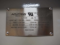 Acutra - 480v l-l zig-zag - 3 phase transformator (2x) - afbeelding 2 van  3