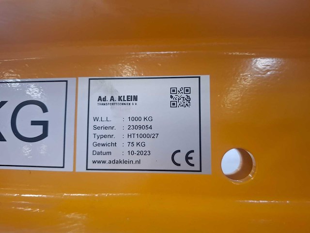Ad. a. klein - 2023 - ht1000/27 - hijsjuk - afbeelding 3 van  7
