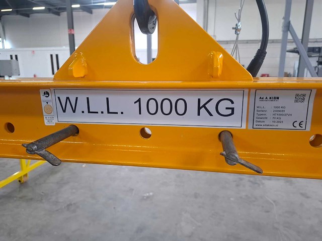 Ad. a. klein - 2023 - ht1000/27vh - hijsjuk - afbeelding 2 van  7