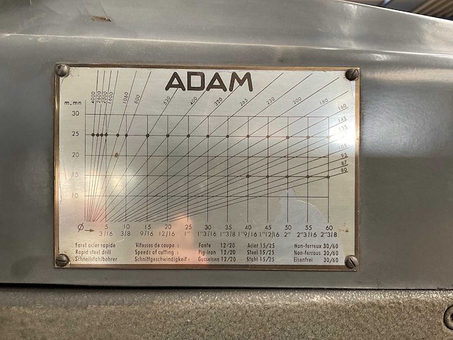 Adam d 32 kolomboormachine - afbeelding 3 van  4