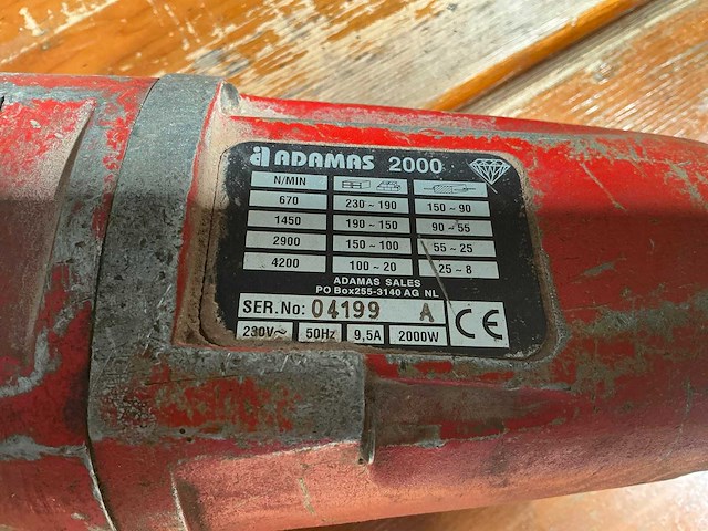 Adamas 2000 diamantboormachine - afbeelding 2 van  3