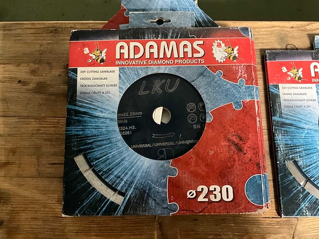 Adamas diamantzaagblad - 230mm (7x) - afbeelding 2 van  3