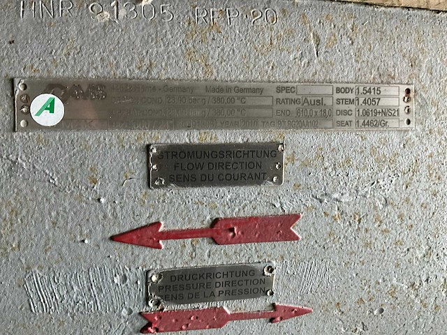 Adams/auma dn600 elektrisch bedienbare afsluiter - afbeelding 2 van  4