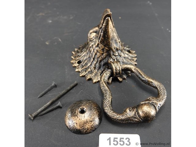 Adelaarshoofd als deurklopper - afbeelding 1 van  5