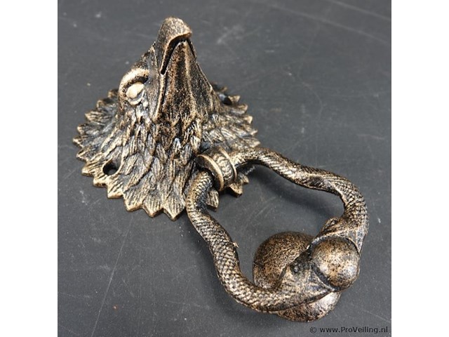 Adelaarskop als deurklopper - afbeelding 2 van  5