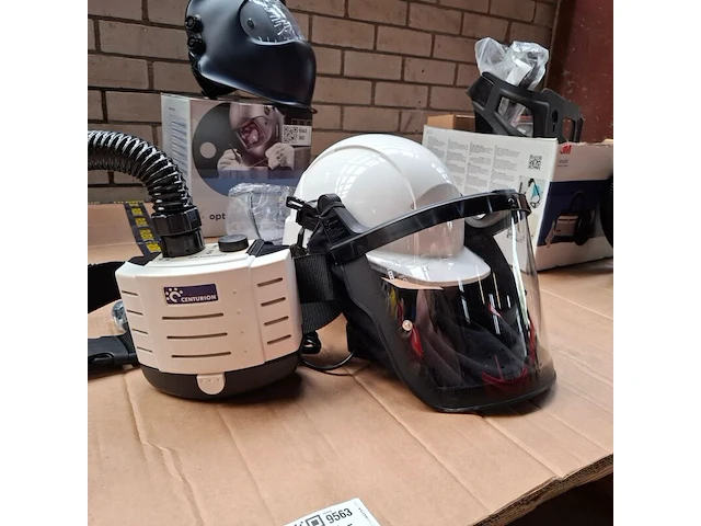 Adembeschermingskap v.v. ademhalingssysteem centurion, z87+ - afbeelding 1 van  7
