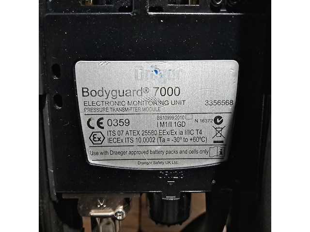 Ademluchttoestel, dräger, pss 7000 bodyguard - afbeelding 4 van  15