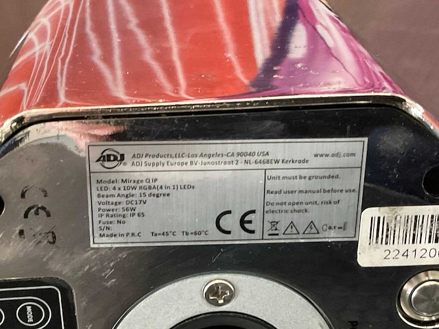 Adj mirrage q6 accu spot spotlight (6x) - afbeelding 3 van  3