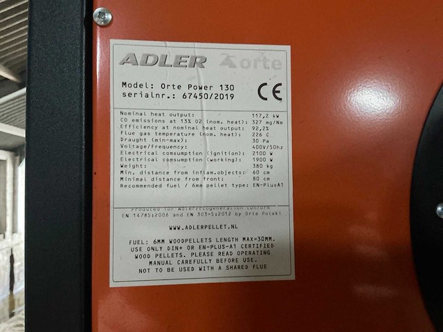 Adler airpower 130 pelletkachel heteluchttheater - afbeelding 7 van  10
