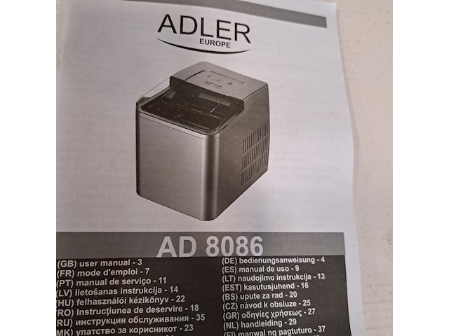 Adler europe ijsblokjesmaker - afbeelding 1 van  3