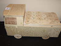 Advent bus afm. 87 x 36 x 50 cm. - afbeelding 1 van  2