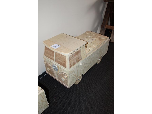 Advent bus afm. 87 x 36 x 50 cm. - afbeelding 2 van  2