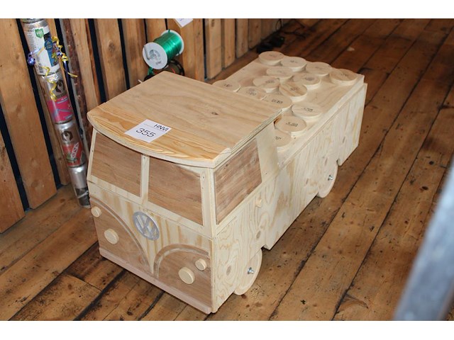 Advent bus afm. 87 x 36 x 50 cm. - afbeelding 1 van  2