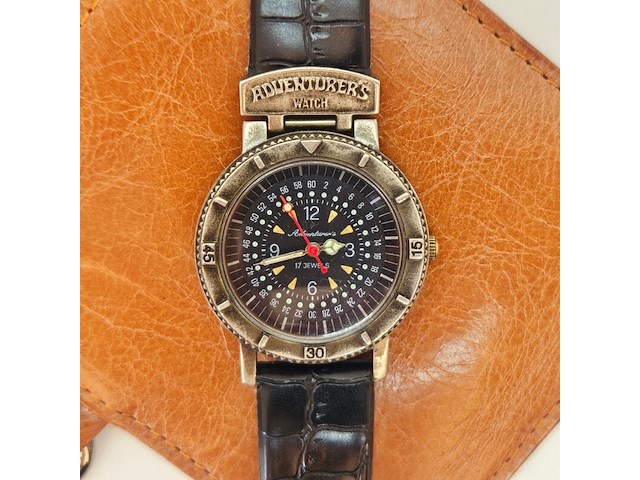 Adventurer's watch - mechanisch herenhorloge - afbeelding 1 van  6
