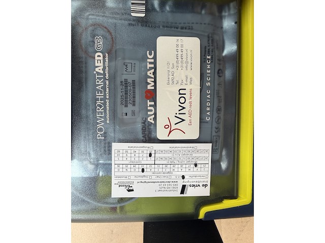 Aed, cardiac science / aivia, powerheart aed g3 - afbeelding 8 van  10
