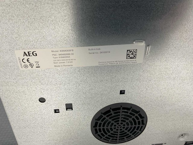 Aeg - ikb6430sfb - kookplaat 52x59 cm - afbeelding 4 van  6