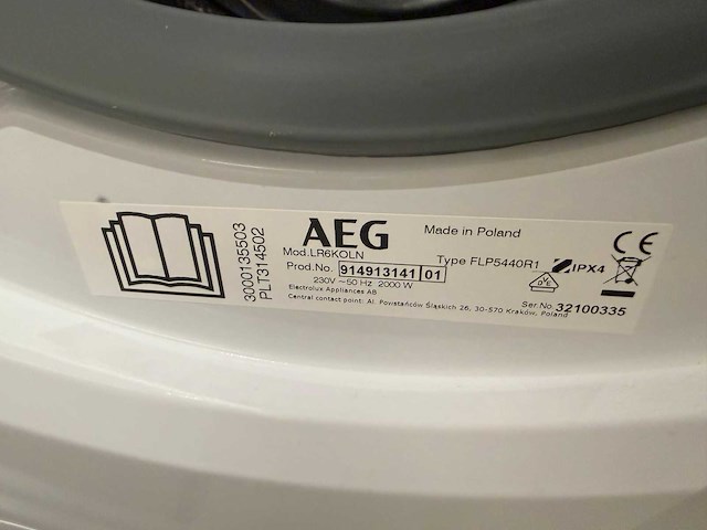 Aeg - lr6koln - wasmachine - afbeelding 3 van  5