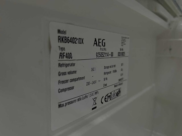 Aeg - rf400 - hoge koelkast - afbeelding 5 van  6