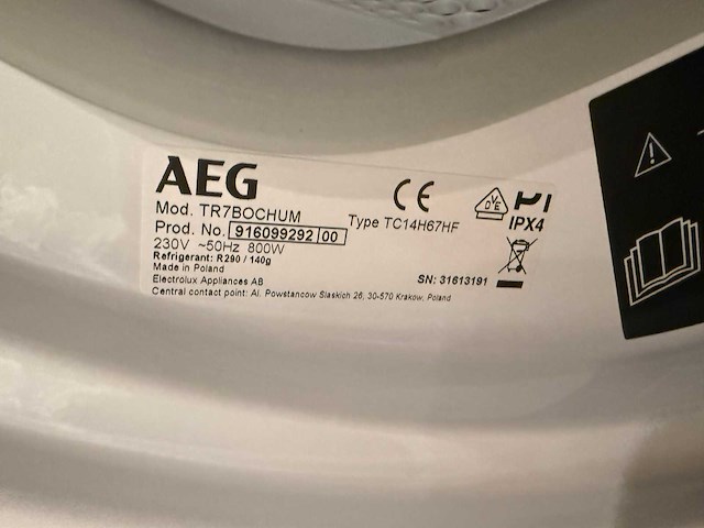 Aeg - tr7bochum - wasdroger - afbeelding 3 van  5