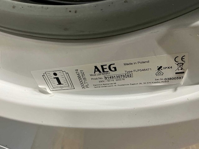Aeg 6000 series flp546471 wasmachine - afbeelding 3 van  8