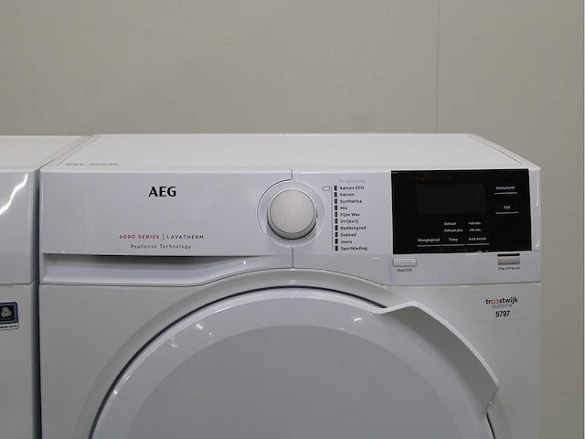 Aeg 6000 series | lavamat prosense technology wasmachine & aeg 6000 series | lavatherm prosense technology wasdroger - afbeelding 6 van  8
