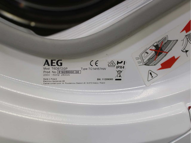 Aeg 6000 series | lavamat prosense technology wasmachine & aeg 6000 series | lavatherm prosense technology wasdroger - afbeelding 8 van  8