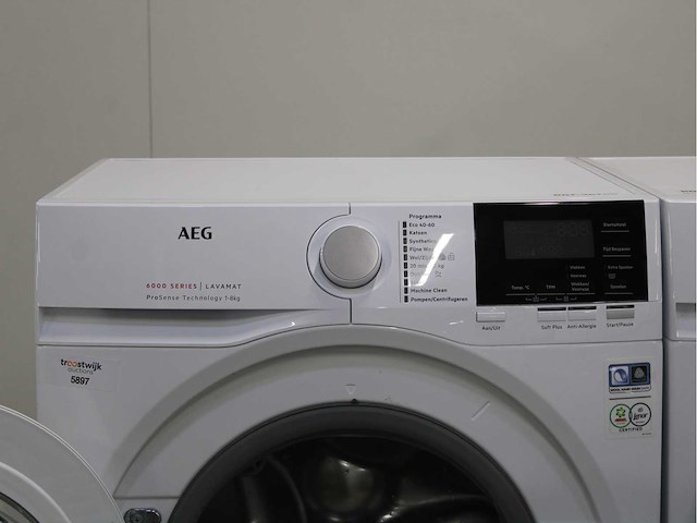 Aeg 6000 series | lavamat prosense technology wasmachine & aeg 6000 series | lavatherm prosense technology wasdroger - afbeelding 3 van  8
