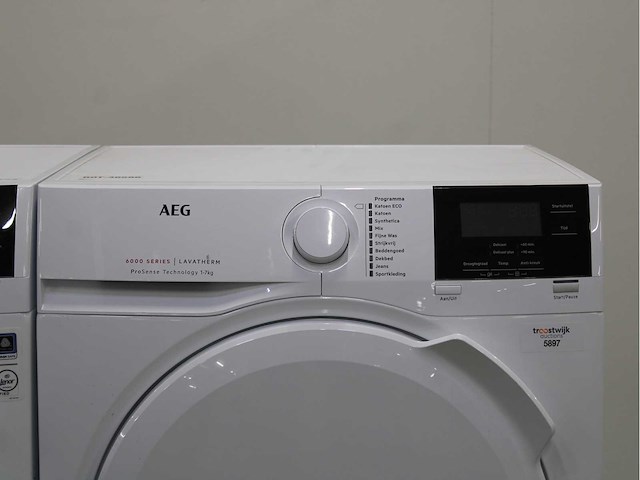 Aeg 6000 series | lavamat prosense technology wasmachine & aeg 6000 series | lavatherm prosense technology wasdroger - afbeelding 6 van  8