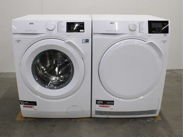 Aeg 6000 series | lavamat prosense technology wasmachine & aeg 6000 series | lavatherm prosense technology wasdroger - afbeelding 1 van  8