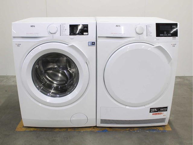 Aeg 6000 series | lavamat prosense technology wasmachine & aeg 7000 series | lavatherm sensidry technology wasdroger - afbeelding 1 van  8