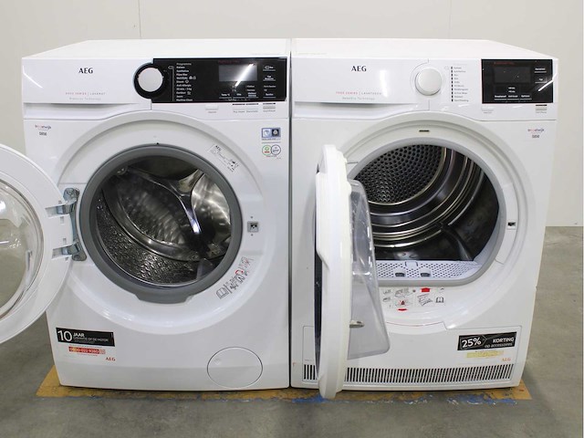 Aeg 6000 series | lavamat prosense technology wasmachine & aeg 7000 series | lavatherm sensidry technology wasdroger - afbeelding 2 van  8