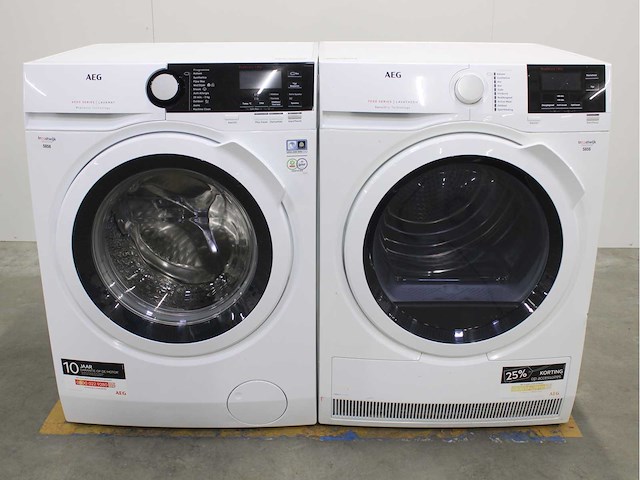 Aeg 6000 series | lavamat prosense technology wasmachine & aeg 7000 series | lavatherm sensidry technology wasdroger - afbeelding 1 van  8