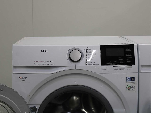 Aeg 7000 series | lavamat prosteam technology wasmachine & aeg 6000 series | lavatherm prosense technology wasdroger - afbeelding 3 van  8