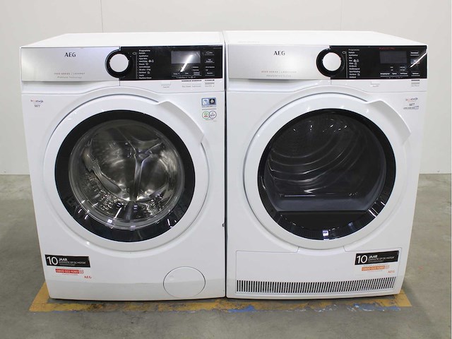 Aeg 7000 series | lavamat prosteam technology wasmachine & aeg 8000 series | lavatherm absolutecare system wasdroger - afbeelding 1 van  8