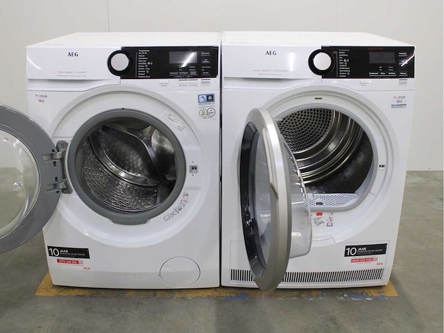 Aeg 7000 series | lavamat prosteam technology wasmachine & aeg 8000 series | lavatherm absolutecare system wasdroger - afbeelding 2 van  8