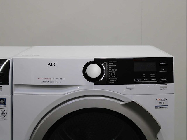 Aeg 7000 series | lavamat prosteam technology wasmachine & aeg 8000 series | lavatherm absolutecare system wasdroger - afbeelding 6 van  8