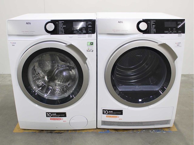 Aeg 7000 series | lavamat prosteam technology wasmachine & aeg 8000 series | lavatherm absolutecare system wasdroger - afbeelding 1 van  8