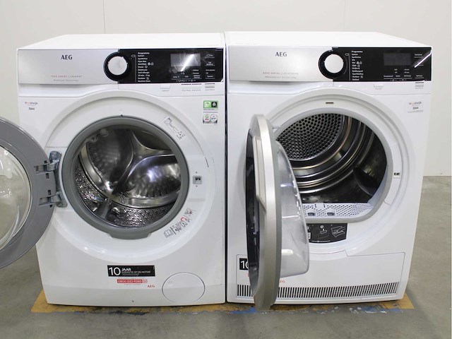 Aeg 7000 series | lavamat prosteam technology wasmachine & aeg 8000 series | lavatherm absolutecare system wasdroger - afbeelding 2 van  8