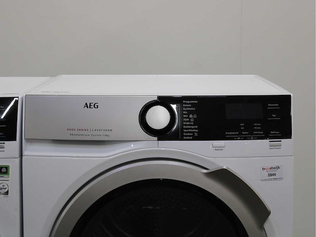 Aeg 7000 series | lavamat prosteam technology wasmachine & aeg 8000 series | lavatherm absolutecare system wasdroger - afbeelding 6 van  8