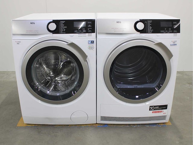 Aeg 7000 series | lavamat prosteam technology wasmachine & aeg 9000 series | lavatherm fiberpro system 3dscan technology wasdroger - afbeelding 1 van  8