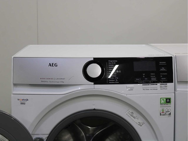 Aeg 8000 series | lavamat ã?komix technology wasmachine & aeg 8000 series | lavatherm absolutecare system wasdroger - afbeelding 3 van  8