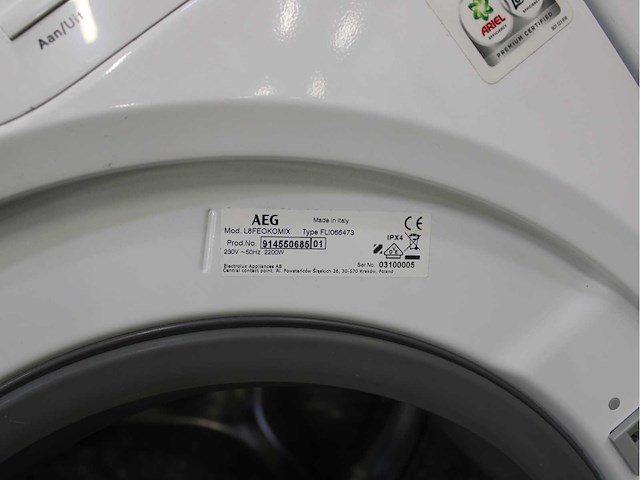Aeg 8000 series | lavamat ã?komix technology wasmachine & aeg 9000 series | lavatherm fiberpro system 3dscan technology wasdroger - afbeelding 5 van  8
