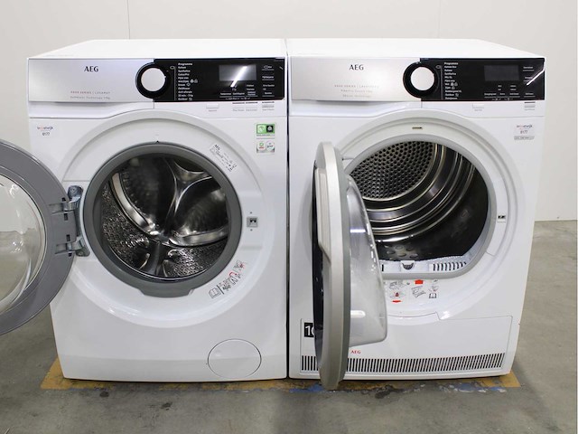 Aeg 9000 series | lavamat softwater technology wasmachine & aeg 9000 series | lavatherm fiberpro system 3dscan technology wasdroger - afbeelding 2 van  8