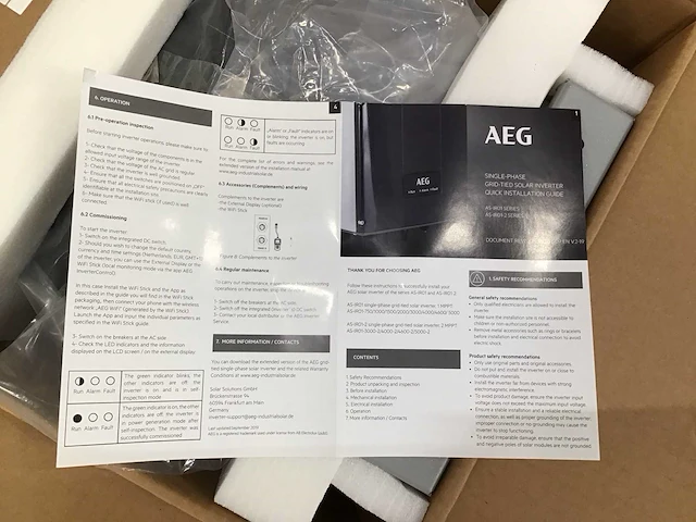 Aeg as-ir01-3000 omvormer - afbeelding 2 van  3