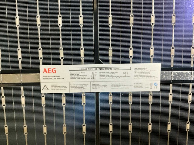 Aeg as-m1202z-bh zonnepaneel (4x) - afbeelding 4 van  4
