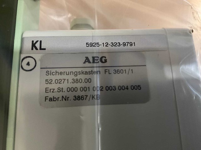 Aeg fl 3601 /1 zekeringkast / verdeelunit - afbeelding 4 van  4