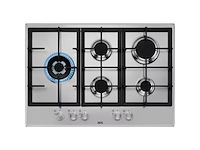 Aeg hgb75520sm gaskookplaat roestvrijstaal ingebouwd 75 cm 5 zone(s) - afbeelding 1 van  3