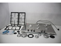 Aeg hgb75520sm gaskookplaat roestvrijstaal ingebouwd 75 cm 5 zone(s) - afbeelding 2 van  3